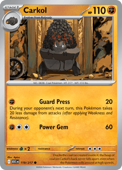 Pokemon Ascended Heroes Carkol - 119