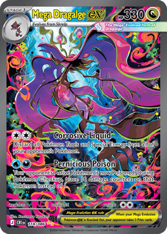 Pokemon Chaos Rising Mega Dragalge ex - 118