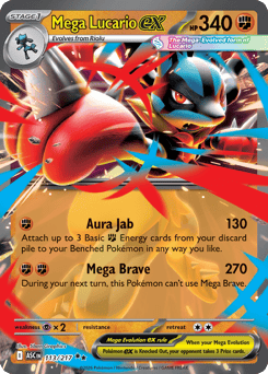 Pokemon Ascended Heroes Mega Lucario ex - 113