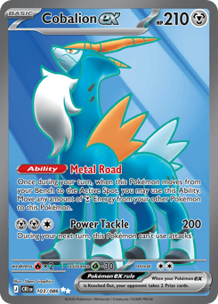 Pokemon Chaos Rising Cobalion ex - 103