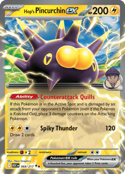 Pokemon Ascended Heroes Hop's Pincurchin ex - 68