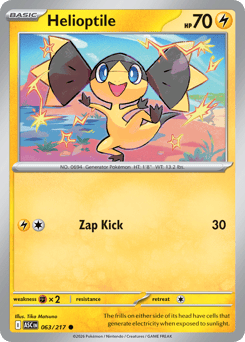 Pokemon Ascended Heroes Helioptile - 63