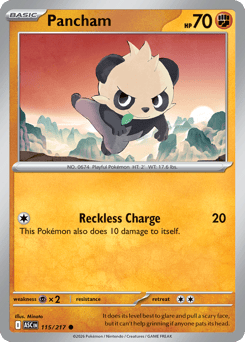 Pokemon Ascended Heroes Pancham - 115