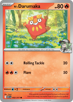 Pokemon Ascended Heroes N's Darumaka - 32