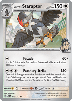 Pokemon Ascended Heroes Larry's Staraptor - 170