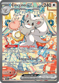Pokemon Chaos Rising Cinccino ex - 119
