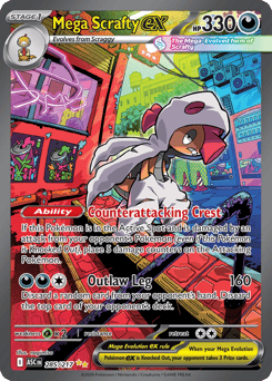 Pokemon Ascended Heroes Mega Scrafty ex - 285