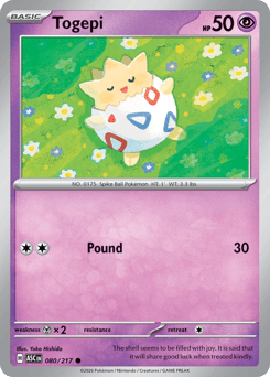 Pokemon Ascended Heroes Togepi - 80
