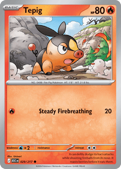 Pokemon Ascended Heroes Tepig - 29
