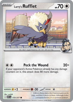 Pokemon Ascended Heroes Larry's Rufflet - 173