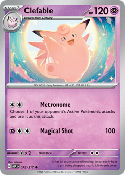 Pokemon Ascended Heroes Clefable - 75