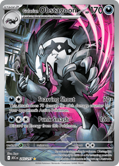 Pokemon Ascended Heroes Galarian Obstagoon - 245