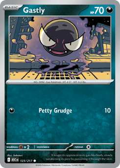 Pokemon Ascended Heroes Gastly - 123