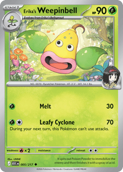 Pokemon Ascended Heroes Erika's Weepinbell - 5