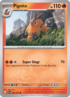 Pokemon Ascended Heroes Pignite - 30