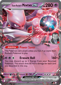 Pokemon Ascended Heroes Team Rocket's Mewtwo ex - 79
