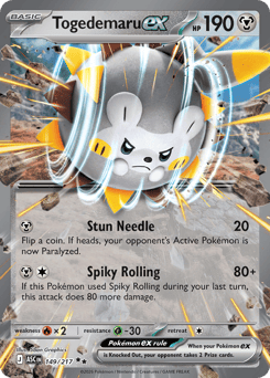Pokemon Ascended Heroes Togedemaru ex - 149