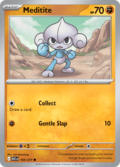 Pokemon Ascended Heroes Meditite - 103