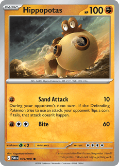 Pokemon Perfect Order Hippopotas - 39