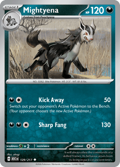 Pokemon Ascended Heroes Mightyena - 129