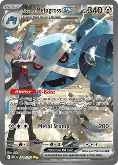 Pokemon Ascended Heroes Steven's Metagross ex - 289