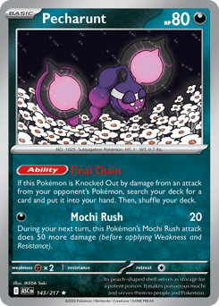 Pokemon Ascended Heroes Pecharunt - 143