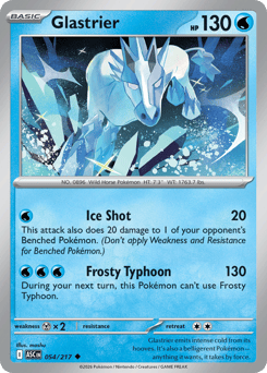 Pokemon Ascended Heroes Glastrier - 54