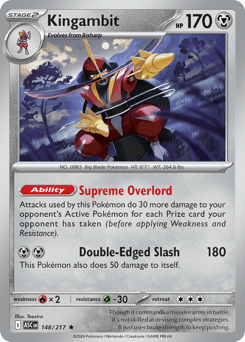 Pokemon Ascended Heroes Kingambit - 148