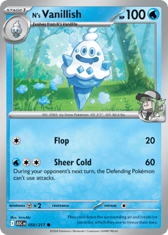 Pokemon Ascended Heroes N's Vanillish - 50