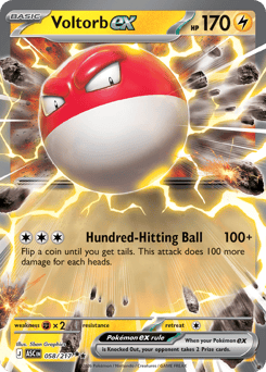 Pokemon Ascended Heroes Voltorb ex - 58