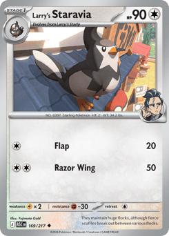 Pokemon Ascended Heroes Larry's Staravia - 169