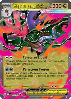 Pokemon Chaos Rising Mega Dragalge ex - 65