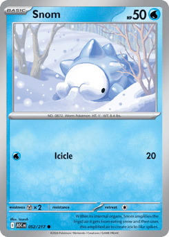 Pokemon Ascended Heroes Snom - 52