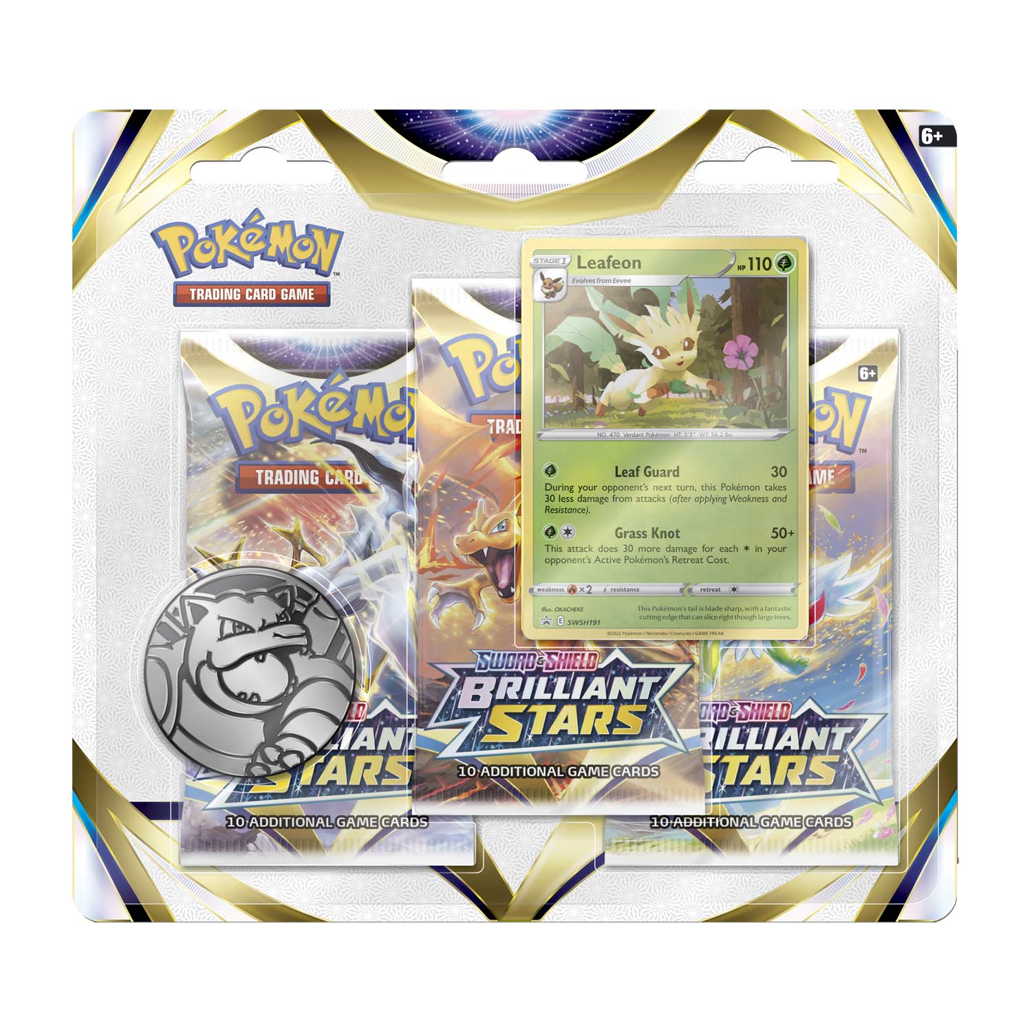 Pokémon TCG: Sword & Shield-Battle Styles 3 Booster Packs, Coin & Eevee  Promo Card